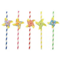 Papstar 50 Trinkhalme, Papier Ø 6 mm · 20 cm