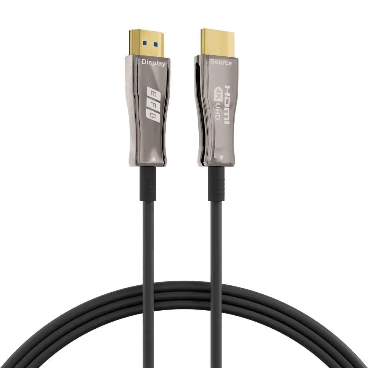 EFB Elektronik HDMI-20-00008 HDMI-Kabel 20 m HDMI Typ A (Standard) Schwarz, Edelstahl
