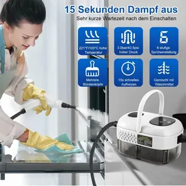 exkeen Dampfreiniger 2500W weiß
