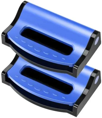 Set mit 2 blauen Gurtbegrenzern für Schwangere und kleine Kinder