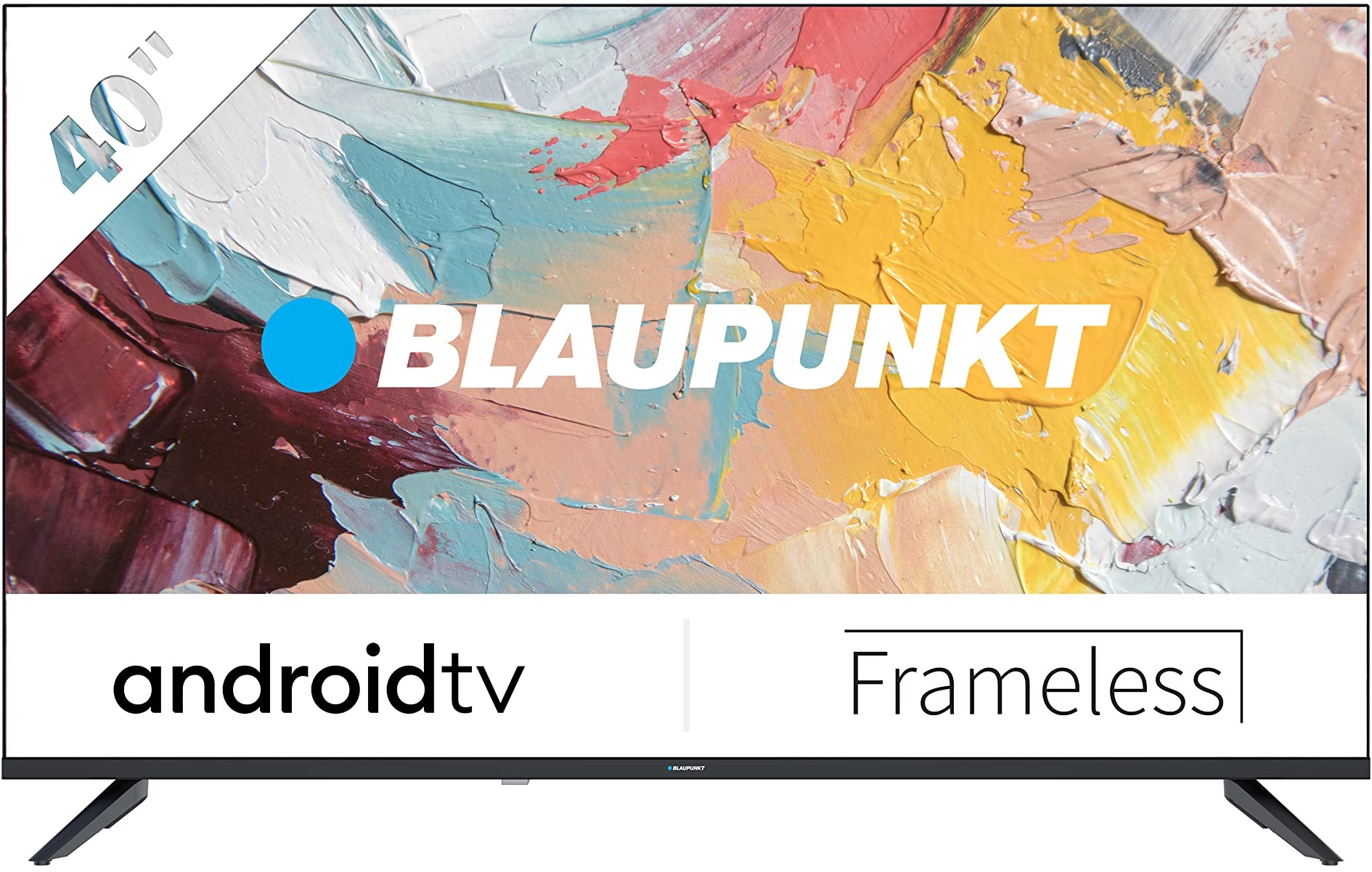 Blaupunkt BA40F4382QEB Android TV 101 cm (40 Zoll) HD Fernseher (Smart TV, Chromecast, Triple Tuner), Schwarz