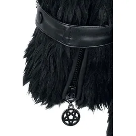 Gothicana by EMP Damen schwarze Übergangsjacke mit Schnallen XXL - schwarz - XXL