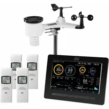 dnt Wetterstation WeatherScreen PRO + 3x Zusatzsender RoomLog Pro