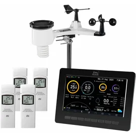 dnt Wetterstation WeatherScreen PRO + 3x Zusatzsender RoomLog Pro