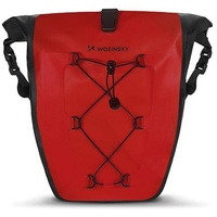 Wozinsky wasserdichte Fahrradtasche Kofferraumtasche Gepäcktasche 25l Rot