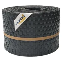 zaunzu® Sichtschutzstreifen 10 x 255 cm Anthrazit Rattan 10 St.
