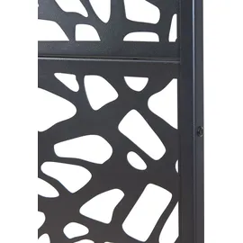 casa.pro Indoor Trennwand 200 x 100 x 50 cm Schwarz