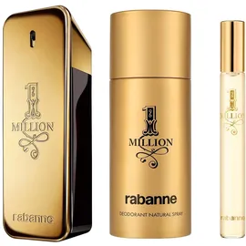 Paco Rabanne 1 Million Eau de Toilette 100 ml + Deo Spray 150 ml + Eau de Toilette 10 ml Geschenkset 2