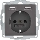 Berker USB-Steckdose 1 St. anthrazit matt