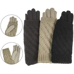 Schwarze Damen Handschuhe Moraj Mit Pelz, universal