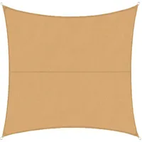 casa pura Wasserabweisendes Sonnensegel quadratisch 300 x 300 cm Sand