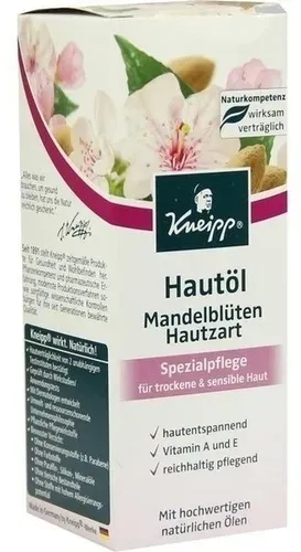 Preisvergleich Produktbild KNEIPP Hautöl Mandelblüten hautzart 100 ml