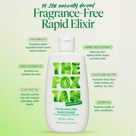 The Fox Tan Fragrance Free Rapid Tanning Elixir 120 ml Damen