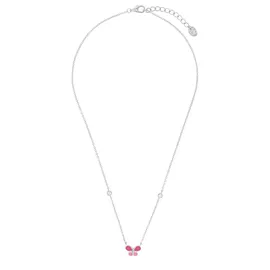 Prinzessin Lillifee Kette mit Anhänger Schmetterling rosa/weiß Silber 925