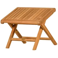 Kai Wiechmann Teak Fußhocker Brighton (50x42 cm) Verstellbar Premium