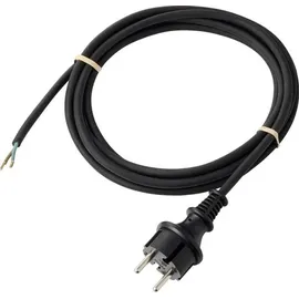 Sygonix SY-6870674 Strom Anschlusskabel Schwarz 5.00m