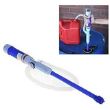 Tragbare batteriebetriebene Wasserpumpe, Dieselpumpe, elektrische Transferpumpe, Kraftstoffsiphonpumpe, Ölpumpe, Benzinpumpe, Wassersaugpumpe Blau