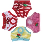 WPCASE Hundewindeln HundehöSchen Windeln FüR Hunde Waschbar Schutzhose Hundewindeln Robuste Und Wiederverwendbare Hund Hygieneunterhose 4 Color,M