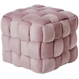 Jahnke Hocker WEB ART S Samt 50 x 43 x 50 cm Rosa