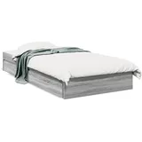 vidaXL Bettgestell 100 x 200 cm Grau