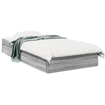 vidaXL Bettgestell 100 x 200 cm Grau