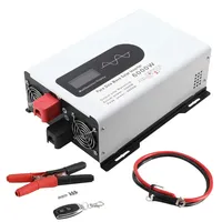 ECUTEE Wechselrichter 3000W Reiner Sinus Spannungswandler Power Inverter SPWM Sinus-Wechselrichter mit LCD Fernbedienung Batterieklemmen Max 6000W