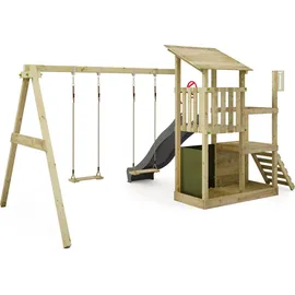 FATMOOSE Spielturm FruityForest Holz grau