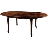 aea Esstisch Ovaler Holz Tisch Möbel Tische Einrichtung Massivholz Italien Rund Neu - Braun