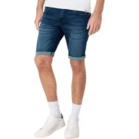 TIMEZONE Herren Jeans Shorts SLIM SCOTTYTZ Blau Wash 3839 Normaler Bund Reißverschluss W 36