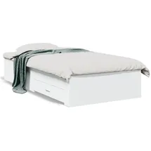 vidaXL Bettgestell 90 x 190 cm Weiß