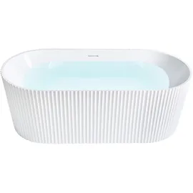 Beliani Gocta freistehende Badewanne 170 x 80 cm (W) 80 x (H) 58 x (L) 169 cm