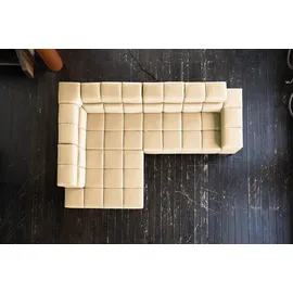 KAWOLA Ecksofa NELSON beige Leder