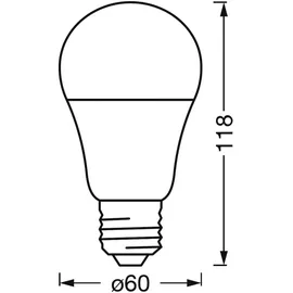LEDVANCE LED-Lampe 4058075575790 9W E27 warmweiß 1 St.