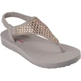 SKECHERS Damen Meditation Rockstar, Taupe Mitobuck Strassbesatz, 36 EU