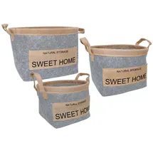 Douceur d'intérieur Dekokörbe SWEET HOME, 3-er Set