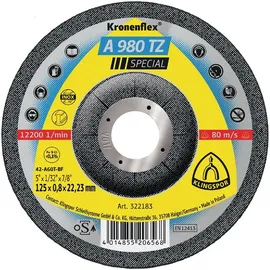 KLINGSPOR A 980 TZ Special Trennscheibe D125x0,8 mm 25 Stück
