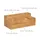 Relaxdays Schreibtisch Organizer Holz 30x11x15 cm Braun 7 St.