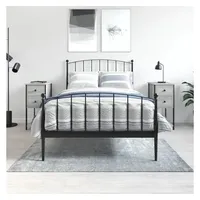 VidaXL Nachttische 2 Stk. Grau Sonoma 32x42x70 cm Holzwerkstoff