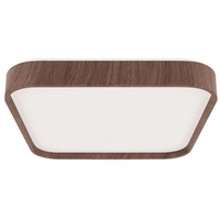 Licht-Erlebnisse Deckenleuchte LED Metall 33 cm breit IP44 Holz