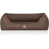Knuffelwuff Hundebett Chesapeake Orthopädisch Kunstleder XXL 120 x 85cm Braun