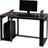 MCW Schreibtisch MCW-J26, Computertisch Bürotisch, 120x60x76cm ~ schwarz-grau