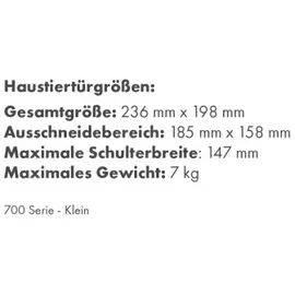 PetSafe Katzenklappe 2-Wege 26,7x22,8 cm Weiß