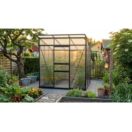 Vitavia Gewächshaus-Set Fokus 4450 HKP 6 mm schwarz 192 x 192 cm