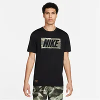 Nike Funktionsshirt Dri-FIT - Schwarz,Braun,Grün - S