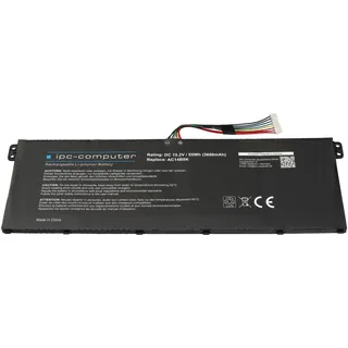 IPC-Computer Akku kompatibel zu Acer Aspire R14 V3-372, R15 ES1-572, E5-475, E5-475G, E5-575T, TravelMate P2 (P238-M), B1 (B117-M) - KT.0040G.004 mit 55Wh