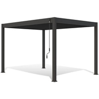 Gardenson Pavillon, Metall, 360x255x300 cm, wetterbeständig, UV-beständig, Sonnen- & Sichtschutz, Pavillons