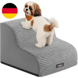 Feandrea Hundetreppe, 2 Stufen, Haustiertreppe, Für Kleine Hunde, Bett, Sofa, Wa