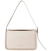Valentino Fosca Re Schultertasche Kunstleder Beige/Weiß
