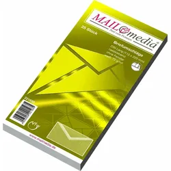 Briefumschläge DINlang gummiert weiß VE=40x25 Stück