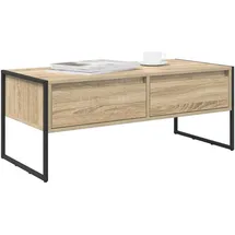 vidaXL Couchtisch mit Schubladen Sonoma Braun Eiche 100 x 46 x 40 cm